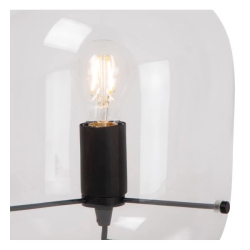 Lucide VITRO stolní lampa Ø 24 cm 1xE27 průhledná