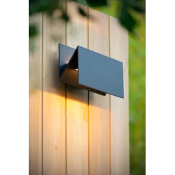 Lucide SWINDON venkovní nástěnné svítidlo LED 1x15W 2700K IP54 černá