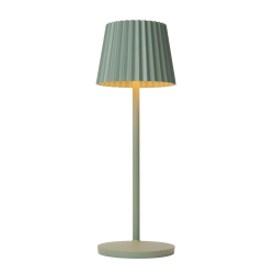 Lucide JUSTINE - Rechargeable Table lamp Outdoor - LED Dim. - 1x2W 2700K - IP54 - Contact charg - Green 1