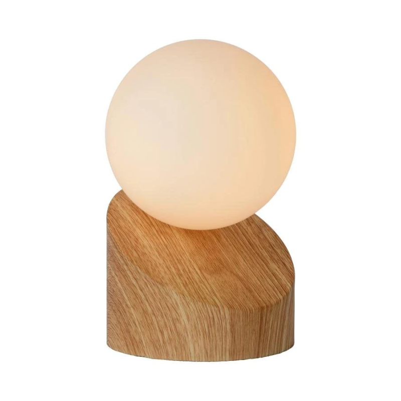 Lucide LEN - stolní lampa - Ø 10 cm - G9 - světlé dřevo 45561/01/72 Lucide LEN - stolní lampa - Ø 10 cm - G9 - světlé dřevo 45561/01/72