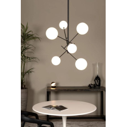 Lucide ALARA - Pendant light - D72 cm - LED - G4 - 6x1,5W 2700K - Black