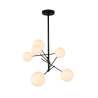 Lucide ALARA - Pendant light - D72 cm - LED - G4 - 6x1,5W 2700K - Black