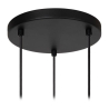 Lucide EVORA - Pendant light - D25 cm - 3xGU10 - Black