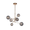 Lucide ALARA - Pendant light - D72 cm - LED - G4 - 6x1,5W 2700K - Gold