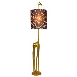 Lucide MISS TALL stojací lampa Ø35 cm 1xE27 zlatá