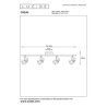 Lucide CIGAL - stropní svítidlo - Ø 9 cm - LED - GU10 - 4x5W 2700K - Měď 77974/20/17