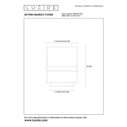 Lucide EXTRAVAGANZA TUSSE stolní lampa Ø15 cm 1xE14 zelená