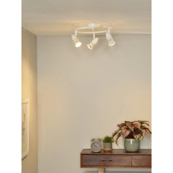 Lucide CARO-LED - stropní svítidlo - Ø 31 cm - LED - GU10 - 3x5W 2700K - Bílá 13955/14/31