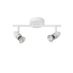 Lucide CARO-LED - stropní svítidlo - LED - GU10 - 2x5W 2700K - Bílá 13955/10/31