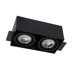 TRIMLESS Recessed bodové svítidlo 2xGU10 černá