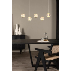 Lucide CINTRA - Pendant light - LED - 5x4,7W 2700K - Transparant