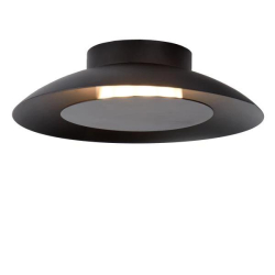 Lucide FOSKAL - zapuštěné stropní svítidlo - Ø 21,5 cm - LED - 1x6W 2700K - Černá 79177/06/30