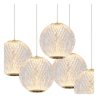 Lucide CINTRA - Pendant light - D32 cm - LED - 5x4,7W 2700K - Transparant