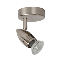 Lucide CARO-LED - přisazené bodové svítidlo - Ø 9 cm - LED - GU10 - 1x5W 2700K - Chrom 13955/05/12