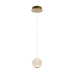 Lucide CINTRA - Pendant light - D14 cm - LED - 1x5,7W 2700K - Transparant