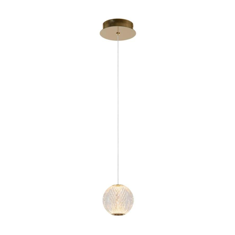 Lucide CINTRA - Pendant light - D14 cm - LED - 1x5,7W 2700K - Transparant