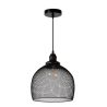 Lucide MESH - závěsné svítidlo - Ø 28 cm - Černá 43404/28/30