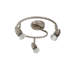 Lucide CARO-LED - stropní svítidlo - Ø 31 cm - LED - GU10 - 3x5W 2700K - Chrom 13955/14/12