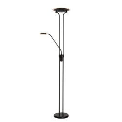 Lucide CHAMPION-LED - stojací čtecí lampa - Ø 25,4 cm - stmívatelné - 1x20W 3000K - Černá 19792/24/30