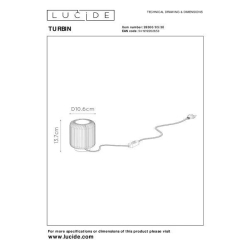 Lucide 26500/05/30 TURBIN stolní lampa LED 5W H13.7