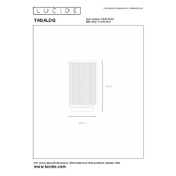 Lucide TAGALOG stolní lampa Ø 15 cm 1xE27 černá