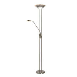 Lucide CHAMPION-LED - stojací čtecí lampa - Ø 25,4 cm - stmívatelné - 1x20W 3000K - Chrom 19792/24/12