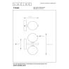 Lucide 45274/02/02 TYCHO 2xG9 28W 