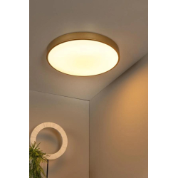 Lucide UNAR stropní LED  svítidlo Ø 49,5 cm 1x36W 2700K matná zlatá/mosazná