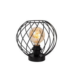 Lucide DANZA stolní lampa Ø 25 cm 1xE27 černá