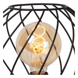 Lucide DANZA stolní lampa Ø 25 cm 1xE27 černá