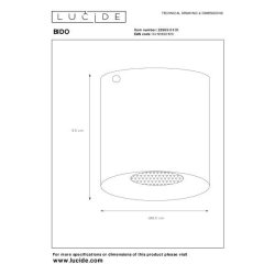 Lucide BODIBIS Stropní bodové kulaté 1xGU10/50W bílá