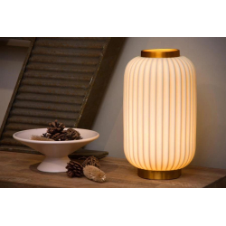 GOSSE Stolní lampa - Ø 19,7 cm - 1xE14 - Bílá