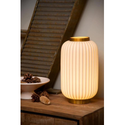 GOSSE Stolní lampa - Ø 19,7 cm - 1xE14 - Bílá