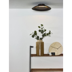 Lucide FOSKAL - zapuštěné stropní svítidlo - Ø 34,5 cm - LED - 1x12W 2700K - Černá 79177/12/30