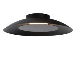 Lucide FOSKAL - zapuštěné stropní svítidlo - Ø 34,5 cm - LED - 1x12W 2700K - Černá 79177/12/30