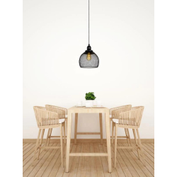 Lucide MESH - závěsné svítidlo - Ø 22 cm - Černá 43404/22/30